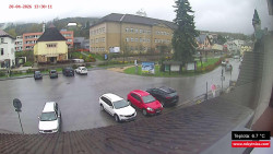 Střed obce Rokytnice nad Jizerou