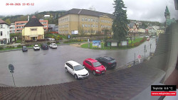 Střed obce Rokytnice nad Jizerou