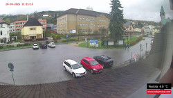 Střed obce Rokytnice nad Jizerou