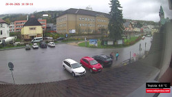 Střed obce Rokytnice nad Jizerou