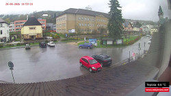 Střed obce Rokytnice nad Jizerou