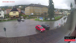 Střed obce Rokytnice nad Jizerou