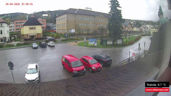 Střed obce Rokytnice nad Jizerou