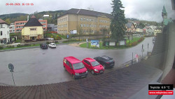 Střed obce Rokytnice nad Jizerou