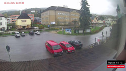 Střed obce Rokytnice nad Jizerou