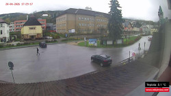 Střed obce Rokytnice nad Jizerou