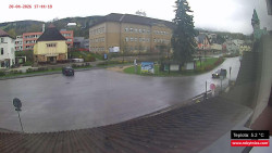 Střed obce Rokytnice nad Jizerou