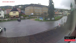 Střed obce Rokytnice nad Jizerou