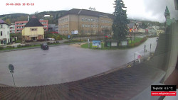 Střed obce Rokytnice nad Jizerou