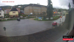 Střed obce Rokytnice nad Jizerou