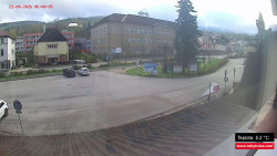 Střed obce Rokytnice nad Jizerou