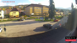 Střed obce Rokytnice nad Jizerou