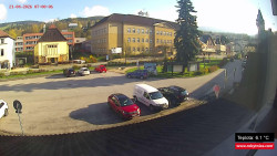 Střed obce Rokytnice nad Jizerou