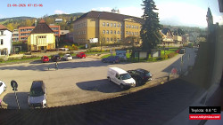 Střed obce Rokytnice nad Jizerou