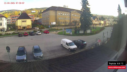 Střed obce Rokytnice nad Jizerou