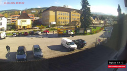 Střed obce Rokytnice nad Jizerou