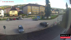 Střed obce Rokytnice nad Jizerou