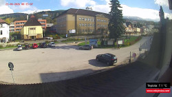 Střed obce Rokytnice nad Jizerou