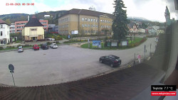 Střed obce Rokytnice nad Jizerou