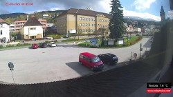 Střed obce Rokytnice nad Jizerou