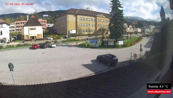 Střed obce Rokytnice nad Jizerou