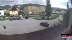 Střed obce Rokytnice nad Jizerou