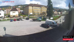 Střed obce Rokytnice nad Jizerou