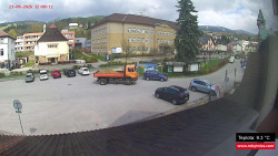 Střed obce Rokytnice nad Jizerou