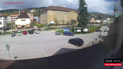 Střed obce Rokytnice nad Jizerou