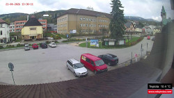 Střed obce Rokytnice nad Jizerou