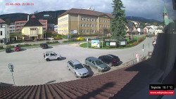 Střed obce Rokytnice nad Jizerou