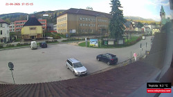 Střed obce Rokytnice nad Jizerou