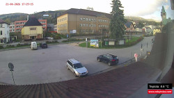 Střed obce Rokytnice nad Jizerou