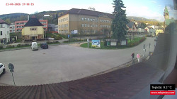 Střed obce Rokytnice nad Jizerou