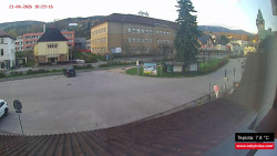 Střed obce Rokytnice nad Jizerou