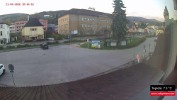 Střed obce Rokytnice nad Jizerou