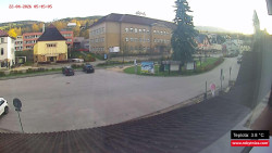 Střed obce Rokytnice nad Jizerou