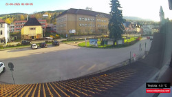 Střed obce Rokytnice nad Jizerou