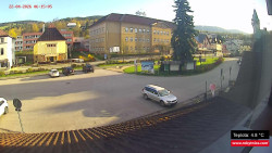 Střed obce Rokytnice nad Jizerou