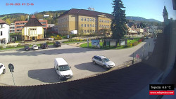 Střed obce Rokytnice nad Jizerou