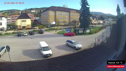 Střed obce Rokytnice nad Jizerou