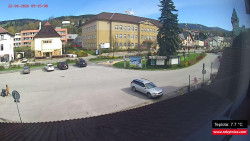 Střed obce Rokytnice nad Jizerou