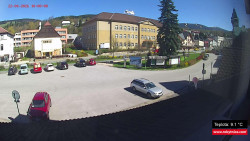 Střed obce Rokytnice nad Jizerou