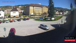 Střed obce Rokytnice nad Jizerou