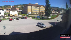 Střed obce Rokytnice nad Jizerou