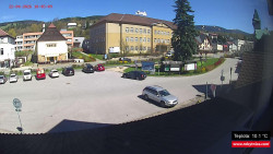 Střed obce Rokytnice nad Jizerou