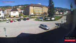 Střed obce Rokytnice nad Jizerou