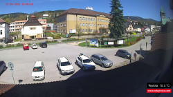 Střed obce Rokytnice nad Jizerou