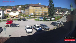 Střed obce Rokytnice nad Jizerou