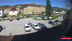 Střed obce Rokytnice nad Jizerou